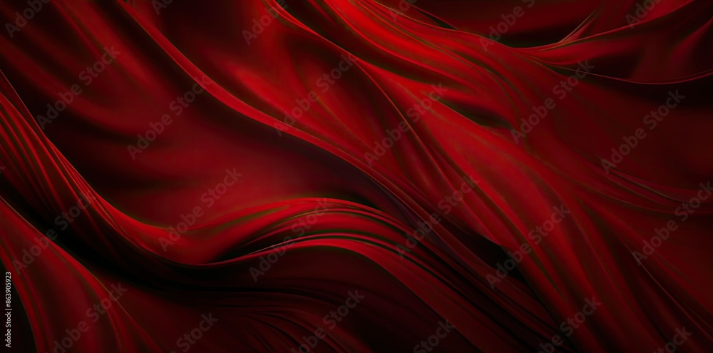 Abstract Red Background with Wavy Lines Illustration Abstract Red Background with Wavy Lines Illustration