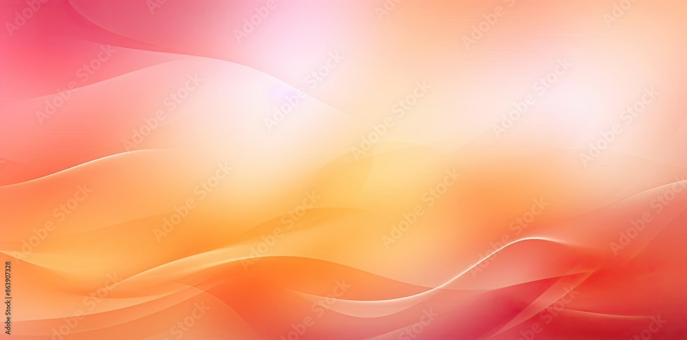 Abstract Background With Wavy Lines in Orange and Red Abstract Background With Wavy Lines in Orange and Red