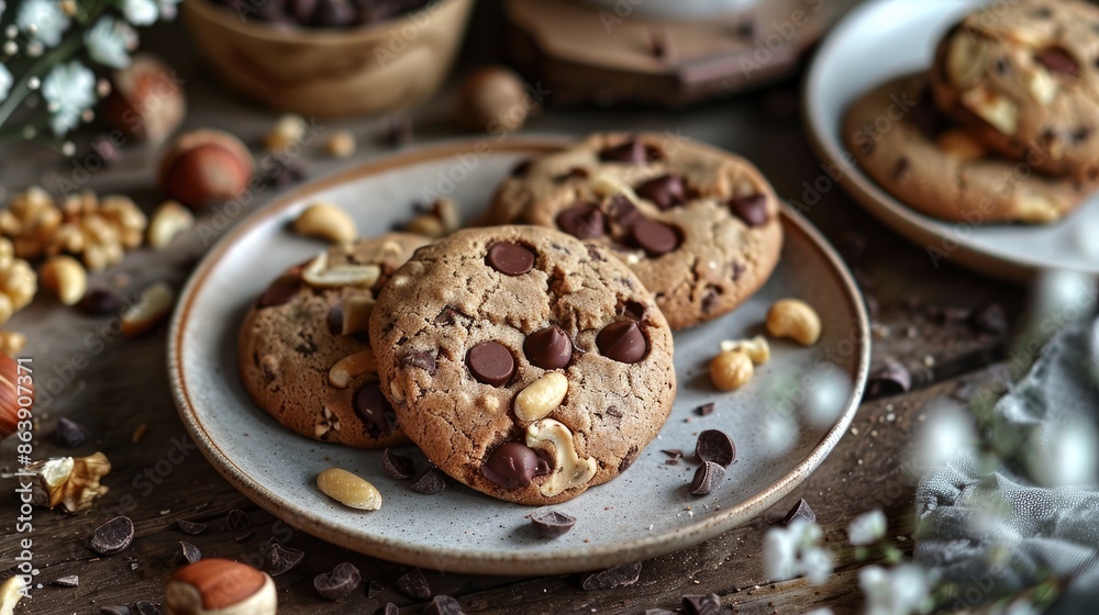 Tasty hazelnut chocolate cookie Tasty hazelnut chocolate cookie