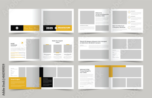 Architecture and Interior Portfolio Design, Landscape Architecture Portfolio Design, Portfolio Template