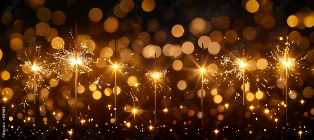 Vibrant new year fireworks illuminate festive celebration with sparkling display Vibrant new year fireworks illuminate festive celebration with sparkling display