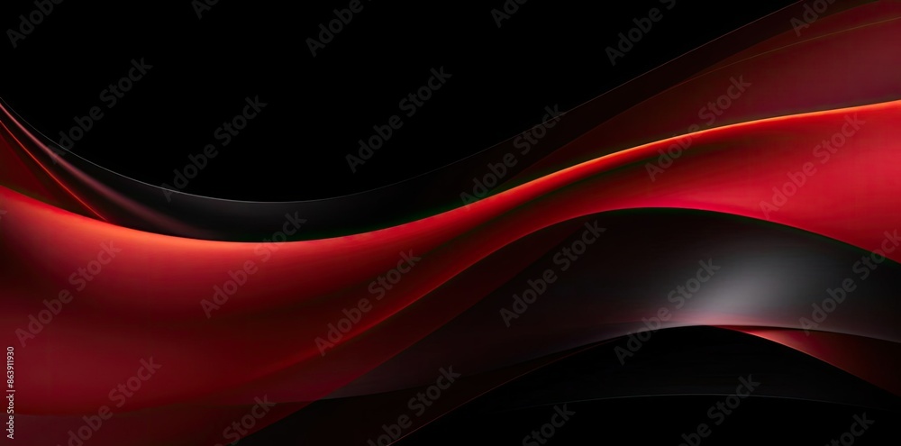 Abstract Red and Black Waves Background Abstract Red and Black Waves Background