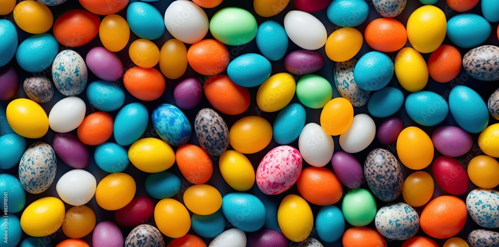 Colorful Easter Eggs Illustration Colorful Easter Eggs Illustration