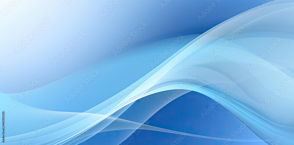 Abstract Blue Background with Wavy Lines Abstract Blue Background with Wavy Lines