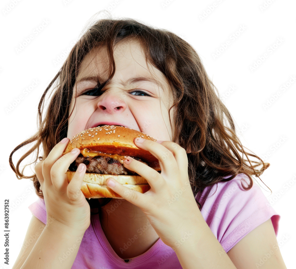 PNG Girl eatting hamberger portrait biting eating. PNG Girl eatting hamberger portrait biting eating.