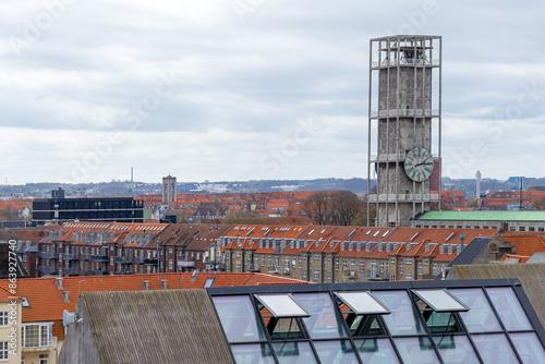 Tower of the City Hall in Aarhus, Denmark