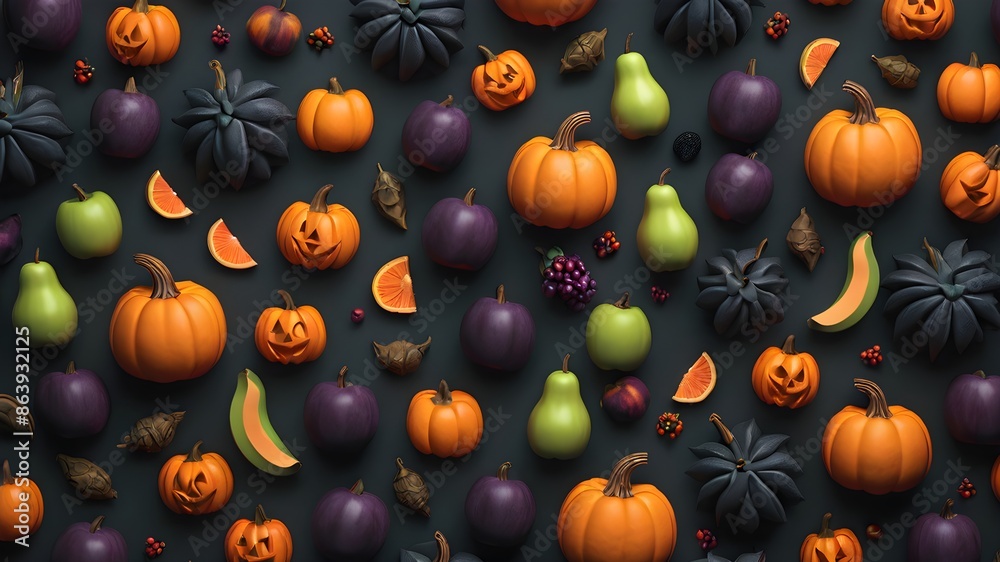 Generative AI. Background pattern fruit Generative AI. Background pattern fruit