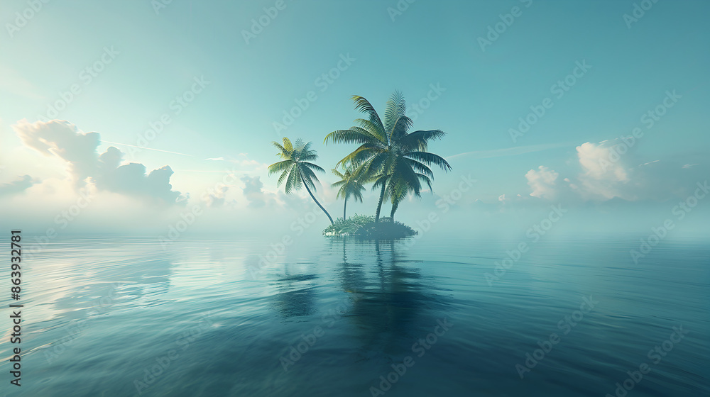 Fototapeta premium Mountain Top Clouds: Clouds hovering and clinging to the tops of mountains, creating a majestic and ethereal effect