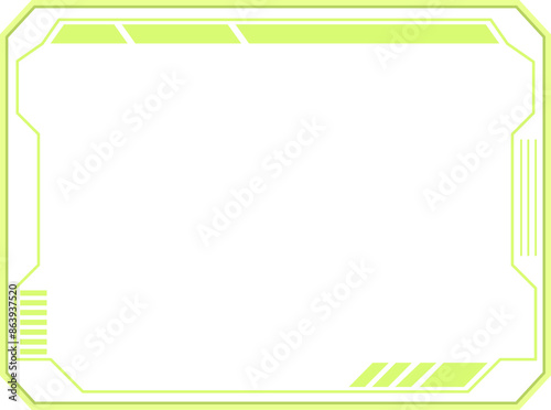 Cyber Game interface style frame