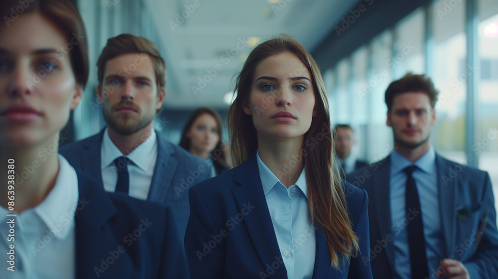 Rush Hour Rhythm: The Hasty Footsteps of Commuters Dashing to the Office Rush Hour Rhythm: The Hasty Footsteps of Commuters Dashing to the Office