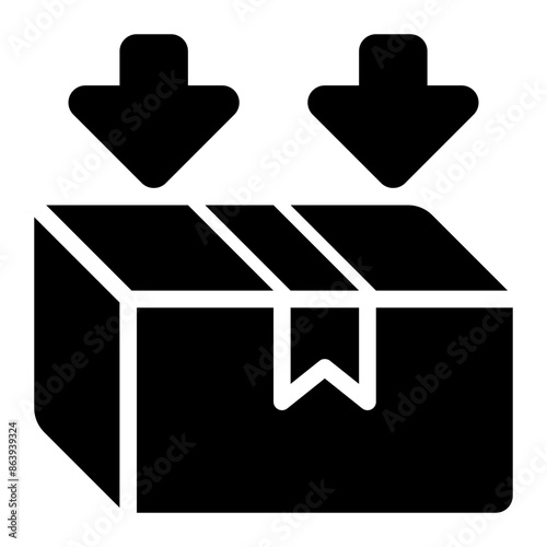 product import, incoming product, product in, demand, import, logistics, received glyph solid icon
