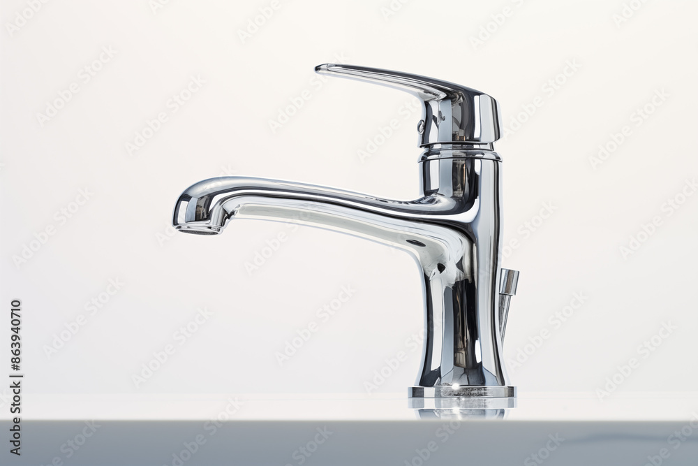 Image of water tap on white background. Water-related topics. Renewable energy. Water shortage. Contaminated water. Image of water tap on white background. Water-related topics. Renewable energy. Water shortage. Contaminated water.