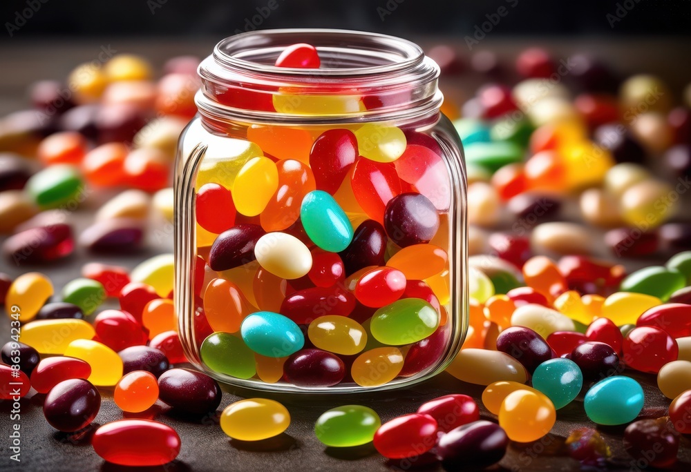 colorful jelly beans transparent glass sweet candy collection dessert display, jar, vibrant, gummy, assorted, sugary, treats, confectionery, fruity, multicolored colorful jelly beans transparent glass sweet candy collection dessert display, jar, vibrant, gummy, assorted, sugary, treats, confectionery, fruity, multicolored