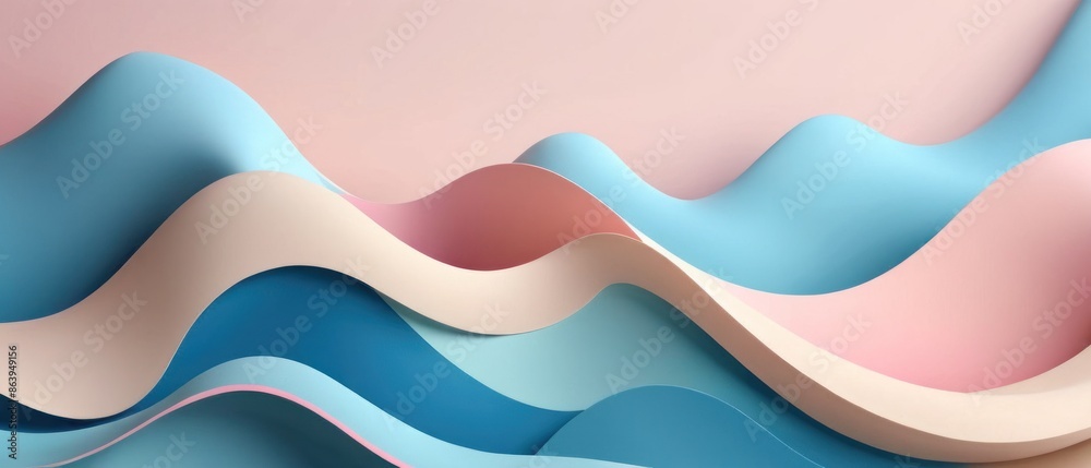Abstract colorful wavy background texture with pink, blue, cream, and white colors. Perfect for website banner, graphic design, print, or social media. Abstract colorful wavy background texture with pink, blue, cream, and white colors. Perfect for website banner, graphic design, print, or social media.
