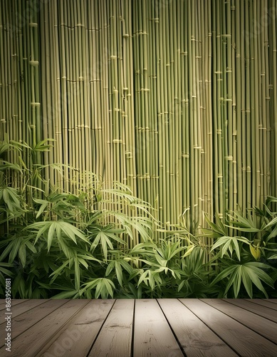 Texture, foret de bambous