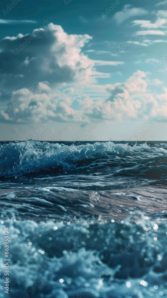 Sea, Free wallpaper, Nature image - generative ai Sea, Free wallpaper, Nature image - generative ai