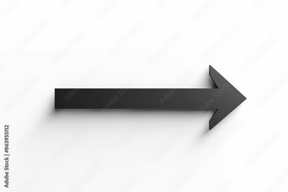 Black arrow pointing sharply to the right, isolated on a white background. Black arrow pointing sharply to the right, isolated on a white background.