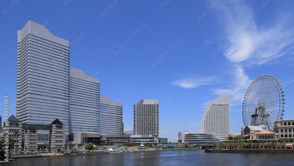 Naklejka premium 日本周遊 横浜みなとみらい散策