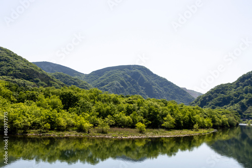 Asahi River in Okayama, Japan. © tang90246