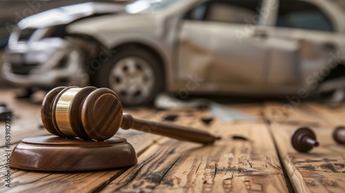 Legal proceedings for car accident involving judges vehicle and insurance coverage claims