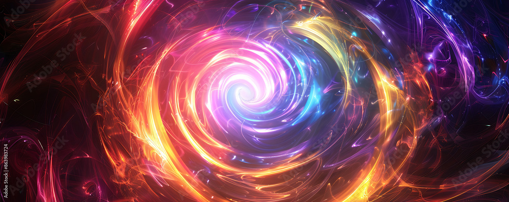 Vivid central circular vortex Abstract Background with Beautiful Swirl Trail Effect Vivid central circular vortex Abstract Background with Beautiful Swirl Trail Effect