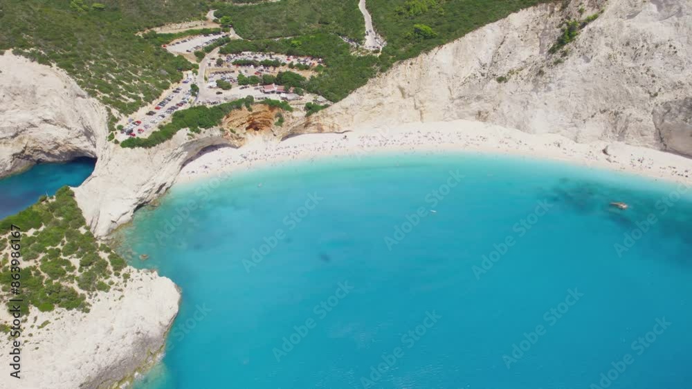 Several beaches on the island of Lefkada, Greece. A fantastic view filmed by a drone on a vacation day. The perfect destination for a holiday in Greece. Several beaches on the island of Lefkada, Greece. A fantastic view filmed by a drone on a vacation day. The perfect destination for a holiday in Greece.