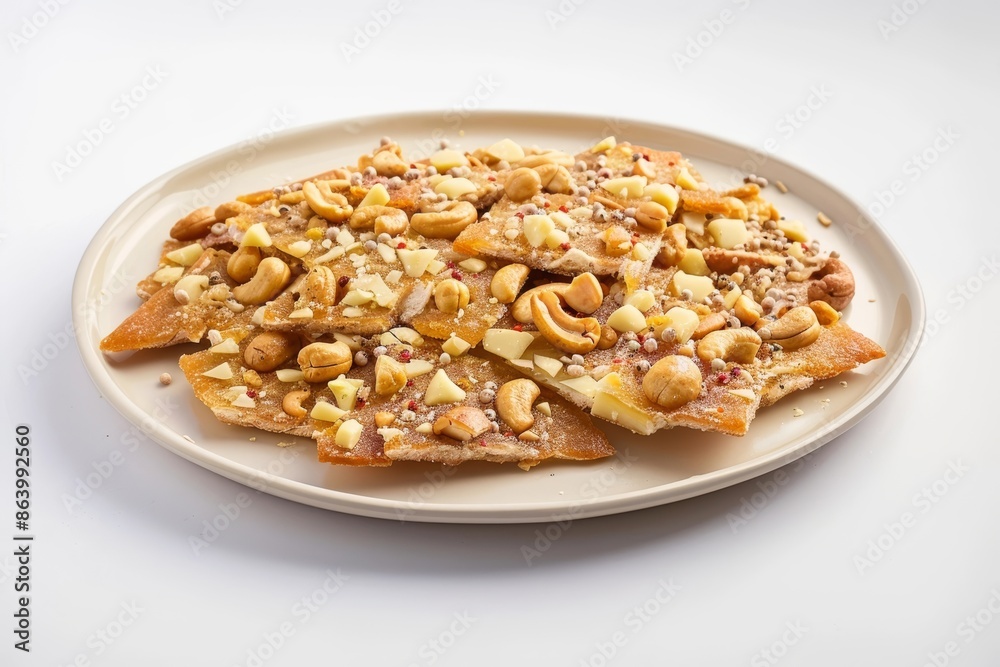 Exquisite Cashew and White Chocolate Brittle Exquisite Cashew and White Chocolate Brittle