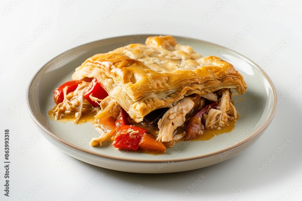 Indulgent Casserole Queen Pot Pie with Roasted Chicken and Red Peppers Indulgent Casserole Queen Pot Pie with Roasted Chicken and Red Peppers