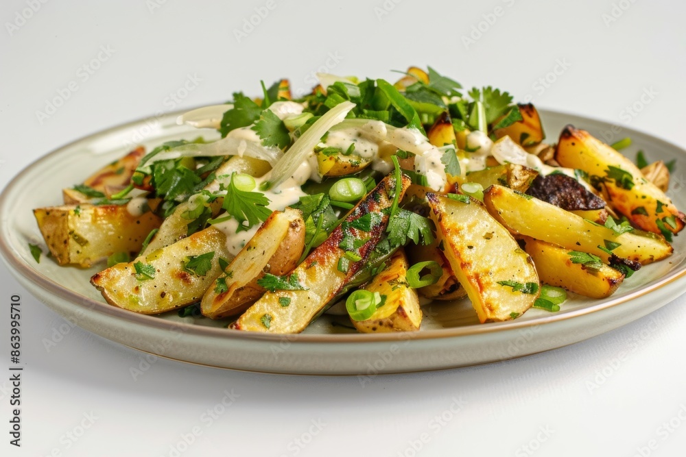Tasty Cast-Iron Home Fries with Roasted Green Chiles and Green Salad Tasty Cast-Iron Home Fries with Roasted Green Chiles and Green Salad