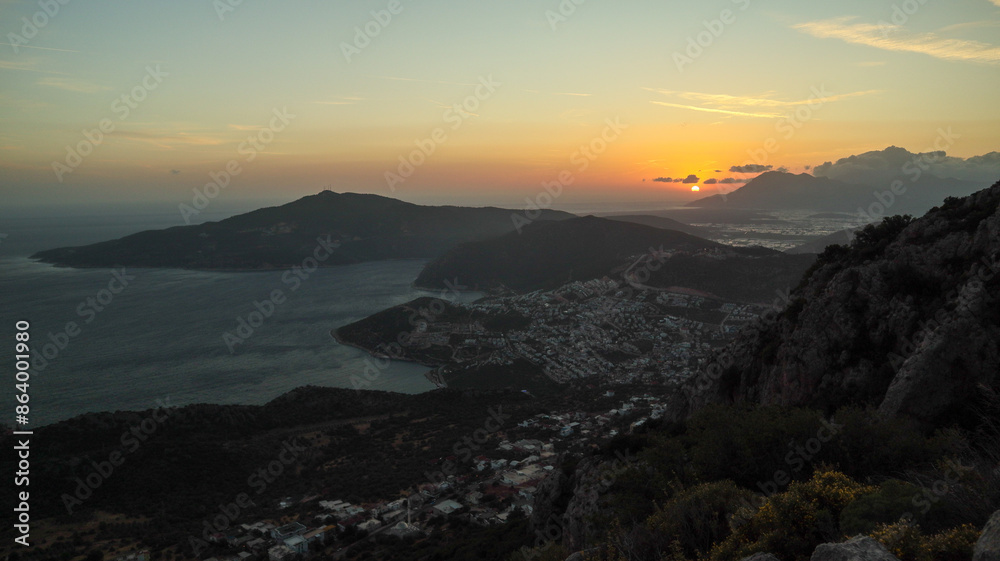 View of Kalkan city and Kelemesh Bay, Turkey. View of Kalkan city and Kelemesh Bay, Turkey.