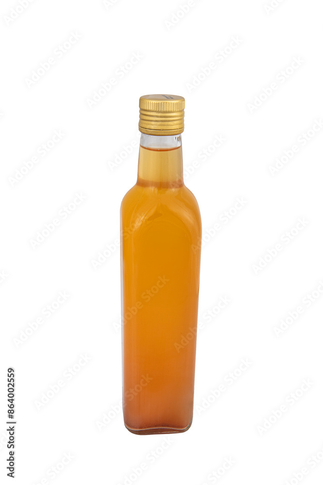 Hawthorn Vinegar. Glass bottle of hawthorn vinegar on white background. Crataegus monogyna fruits. Hawthorn Vinegar. Glass bottle of hawthorn vinegar on white background. Crataegus monogyna fruits.