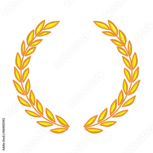 gold laurel wreath