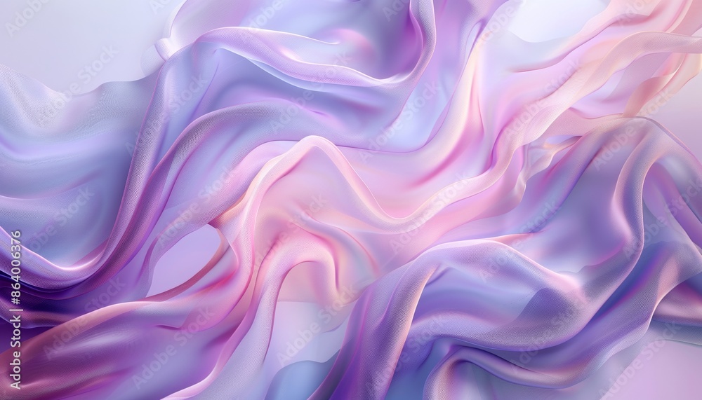 Ethereal Fabric Waves Flowing in Graceful Pastel Harmony, Digital Art Beauty, Copy Space Ethereal Fabric Waves Flowing in Graceful Pastel Harmony, Digital Art Beauty, Copy Space