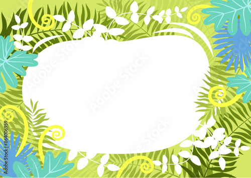 Background nature freehand Leaf background. Leaf nature style with space for text - design for background social media, postcards, poster, business card, flyer, brochure other.