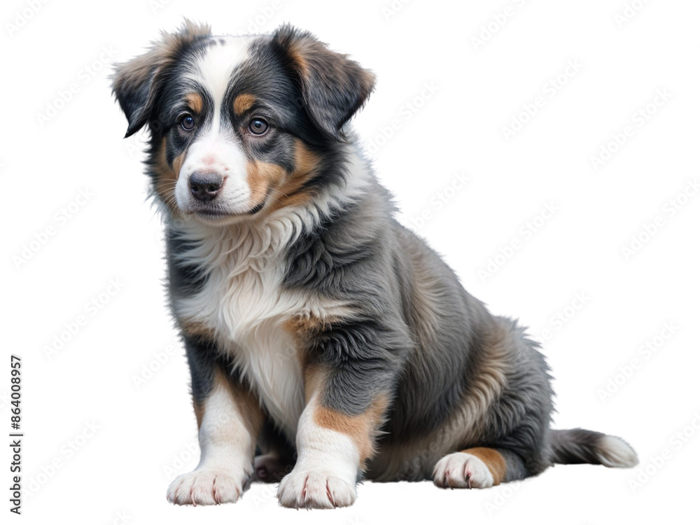 Close up of a cute puppy dog isolated on a Transparent Background Close up of a cute puppy dog isolated on a Transparent Background