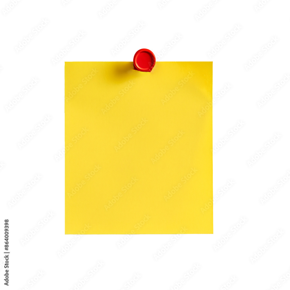 yellow note paper on a transparent background. yellow note paper on a transparent background.