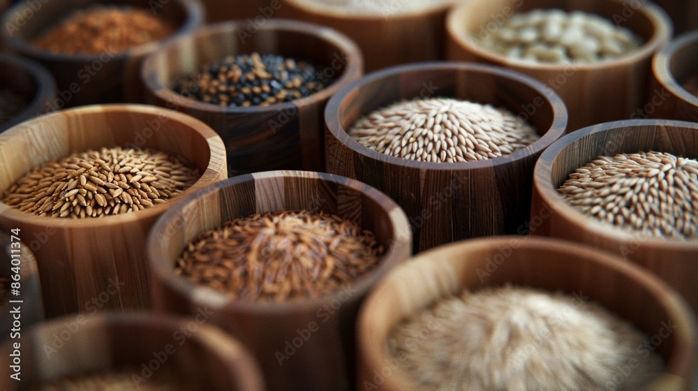 A collection of various grains, beans, seeds. A collection of various grains, beans, seeds.