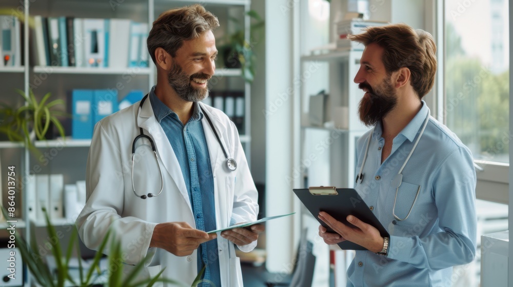 The doctors in medical office The doctors in medical office