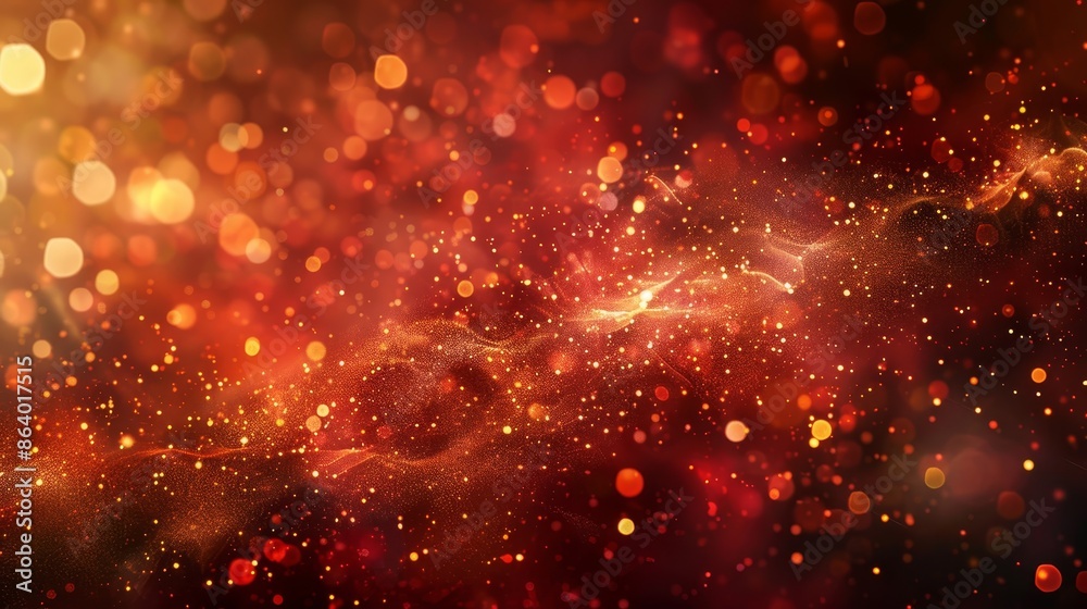 Rich opulent fire patterns in reds and golds with shimmering particles backdrop Rich opulent fire patterns in reds and golds with shimmering particles backdrop