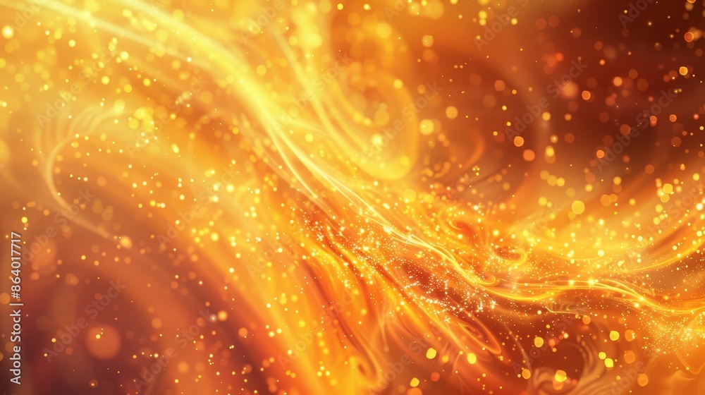 Dynamic fire shapes with tiny twinkling particles in a vibrant backdrop Dynamic fire shapes with tiny twinkling particles in a vibrant backdrop