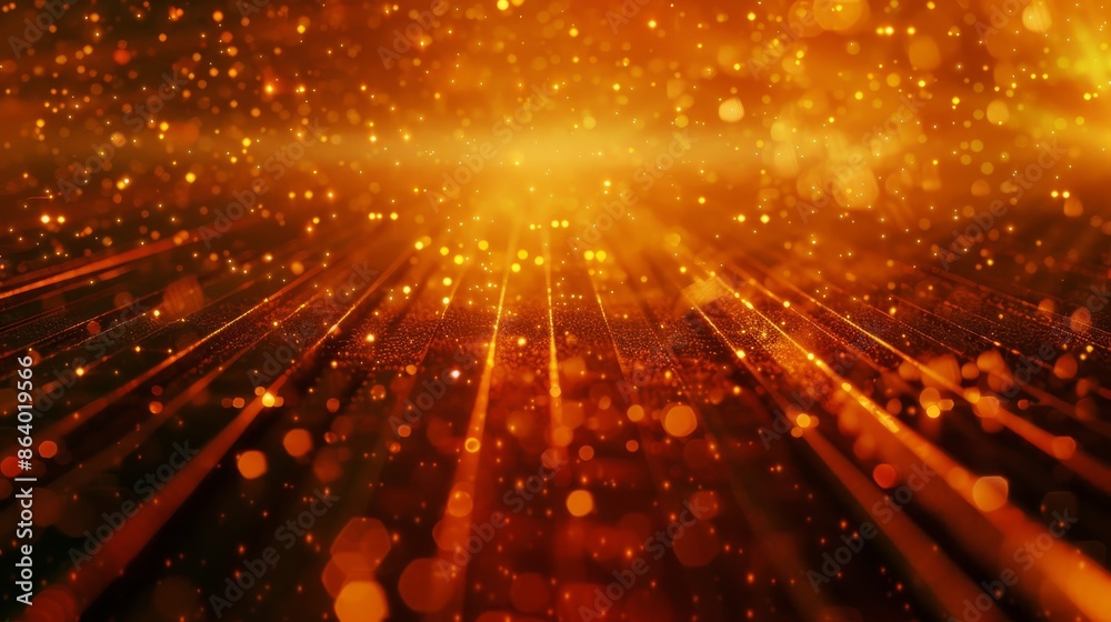 Obraz premium Explosive wooden patterns with dynamic effects in a vibrant background