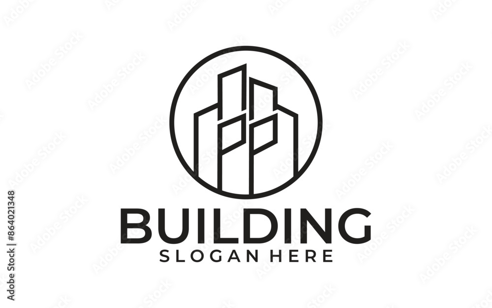 Building logo design Vector template Building logo design Vector template