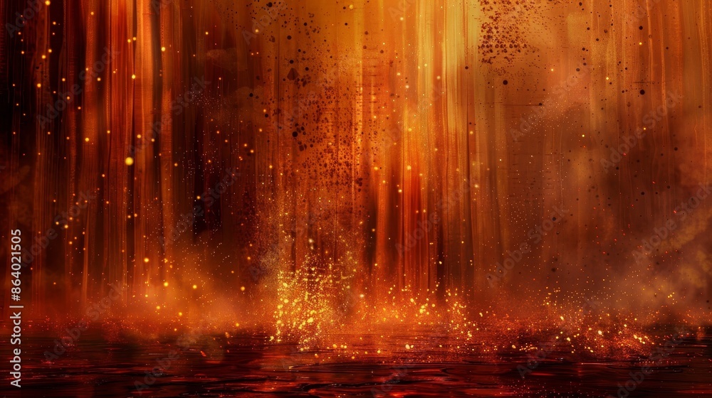 Brown and red wooden textures with shimmering particles background Brown and red wooden textures with shimmering particles background