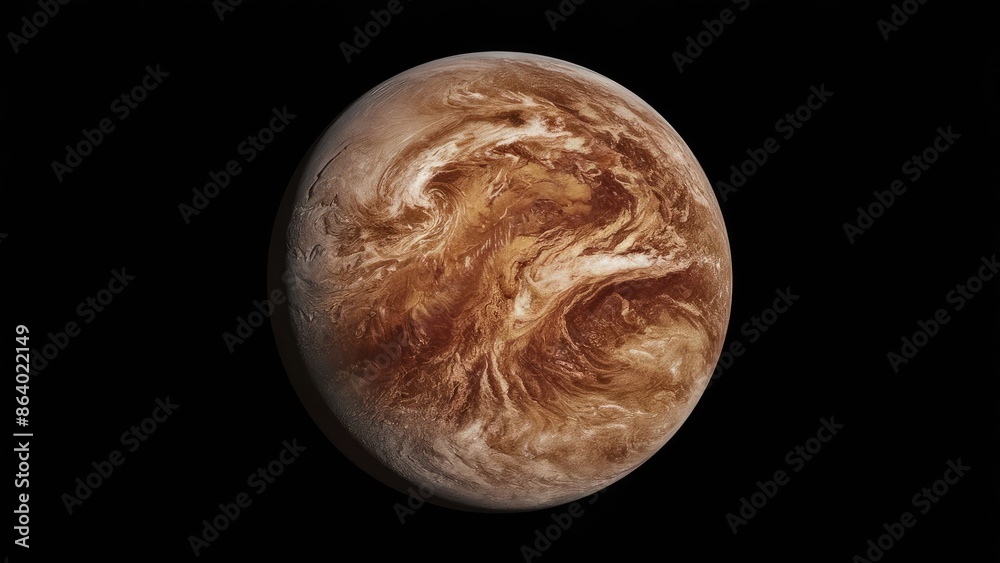 venus planet on a black background venus planet on a black background