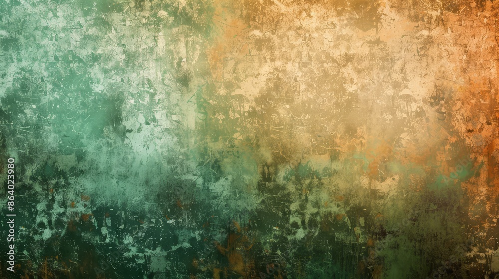 Obraz premium Abstract background with patina metal effects and earthy tones gradient