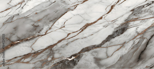 Panel kuchenny z motywem Abstract white marble background with brown and gray color, Natural patterns for design art. Generative AI.