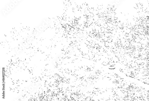 Dash and dot messy on transparent background