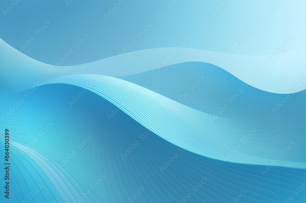 Obraz premium Fantastic image with abstract wave background material light blue.
