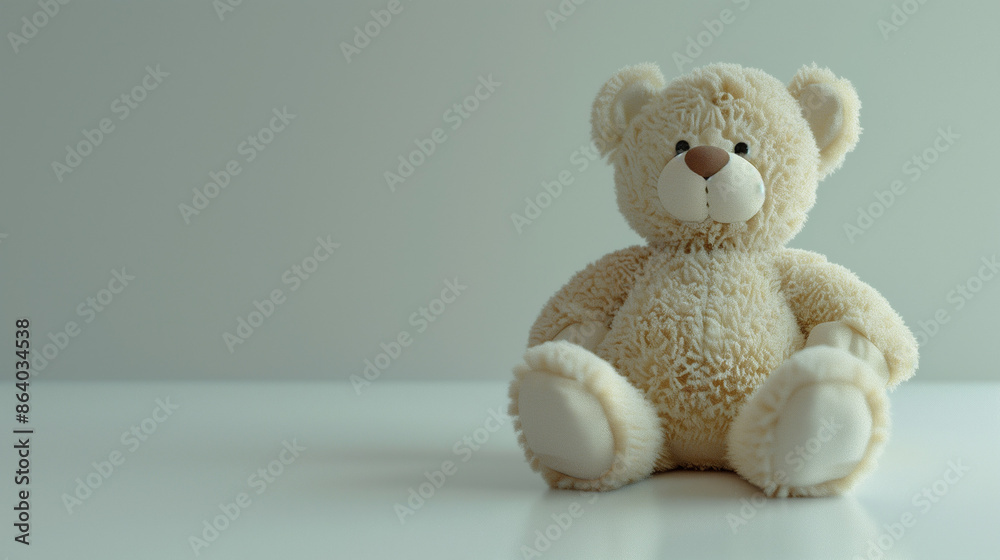 Cute Teddy Bear Isolated On gray Background Cute Teddy Bear Isolated On gray Background