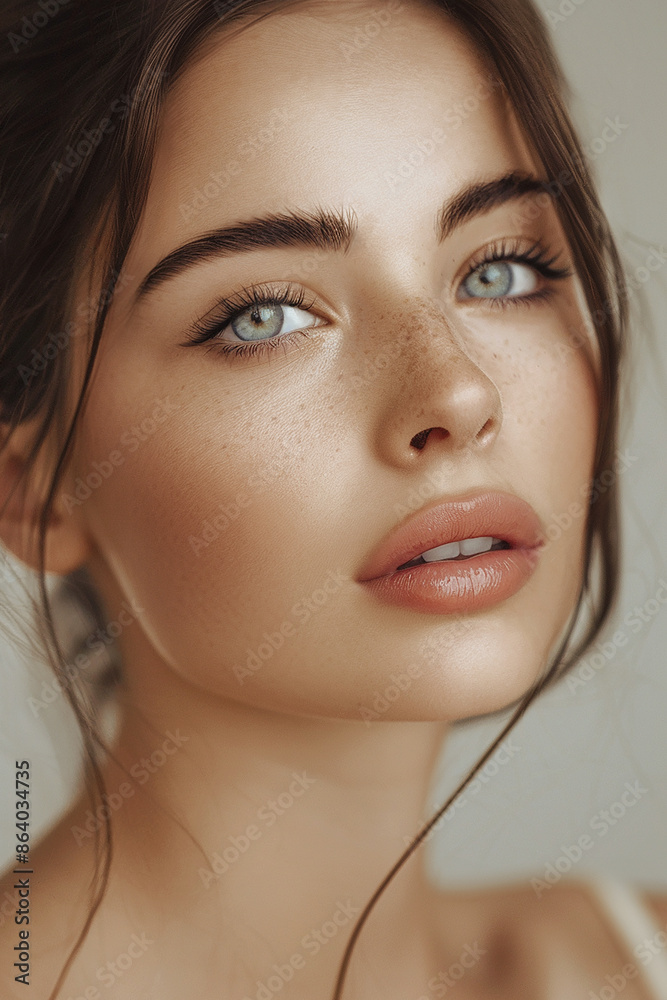 Naklejka premium close up portrait of a woman